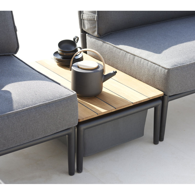 Conic Outdoor Side Table, Gray
