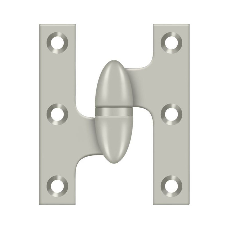 Hinge, Left Hand, Brushed Nickel