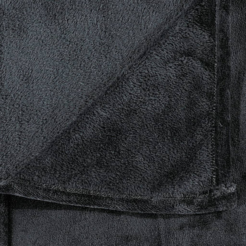 Nashom Throw Blanket, Black