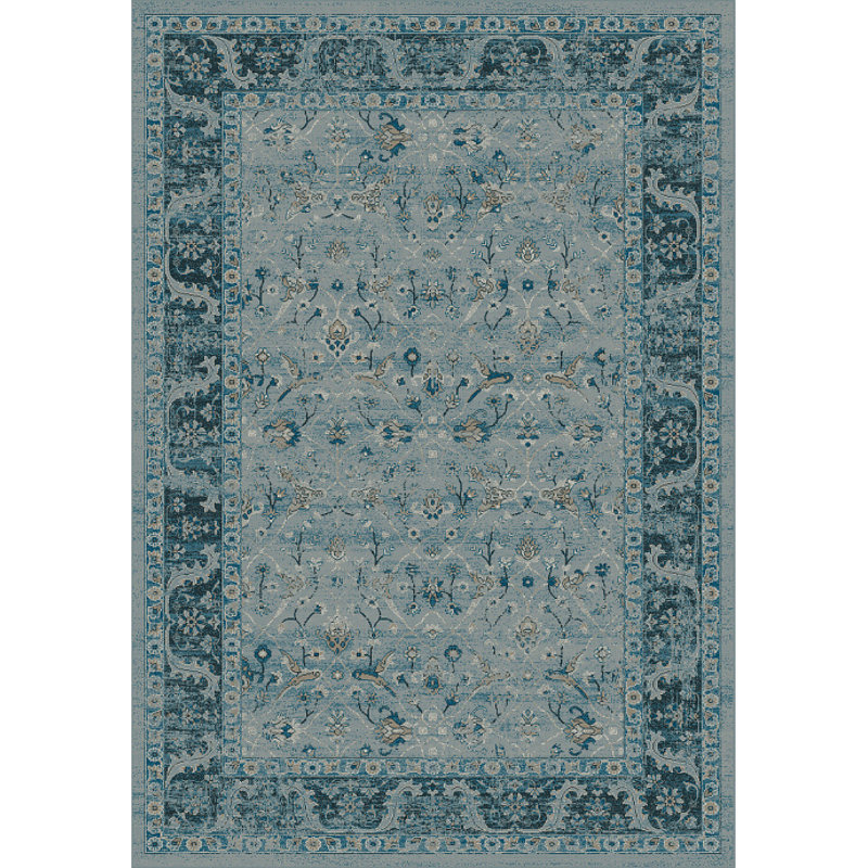 Tapis bleu area Deadra, Rectangle 2 pi x 3 pi 5 po