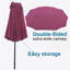 Parasol de patio à double face exceptionnel pour le plaisir et l'ombre à l'extérieur-915309329