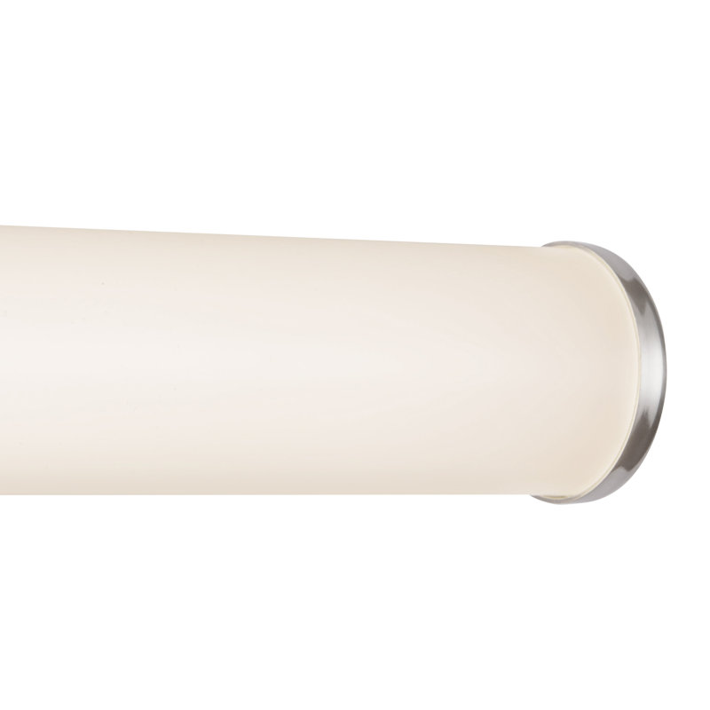 Tectra 36-in Black dimmable LED Wall Sconce, Nickel