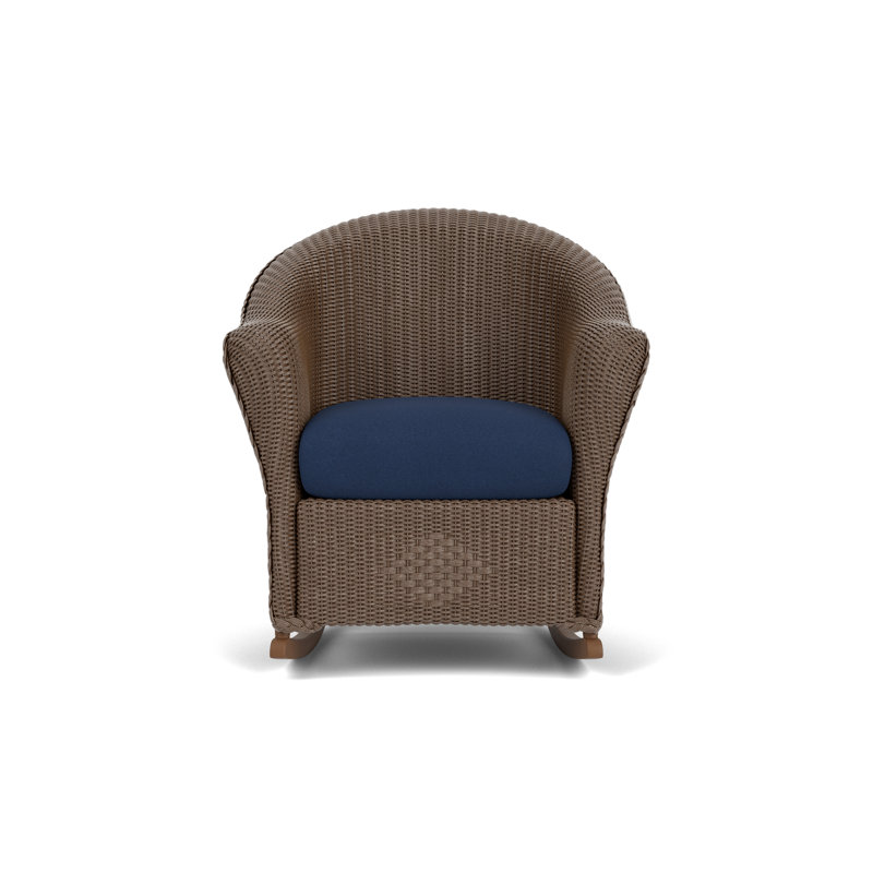 Reflections Outdoor Rocker Chair, Sandberg Navy, Bark