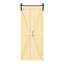 84" DIY Solid Pine Wood K-Style Folding Barn Door with Hardware Kit-117329936-117329940