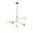 Modern 5-Light Glass Globe Dimmable Chandelier-1085523594