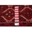 Tapis unique rouge de style années 1990 de 3 pi 2 po x 6 pi 3 po