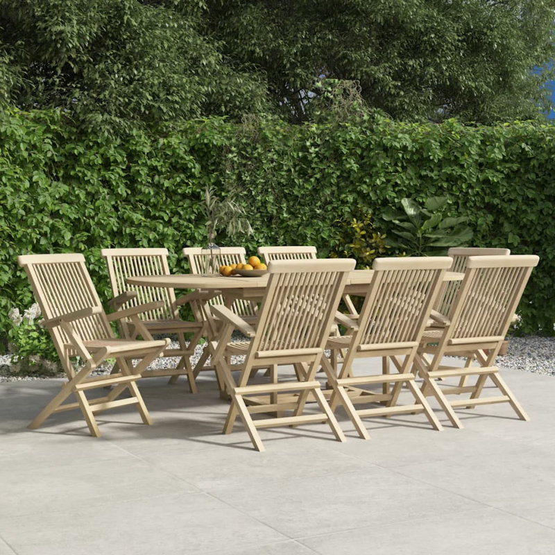 Chaise de patio pliante en teck, 6