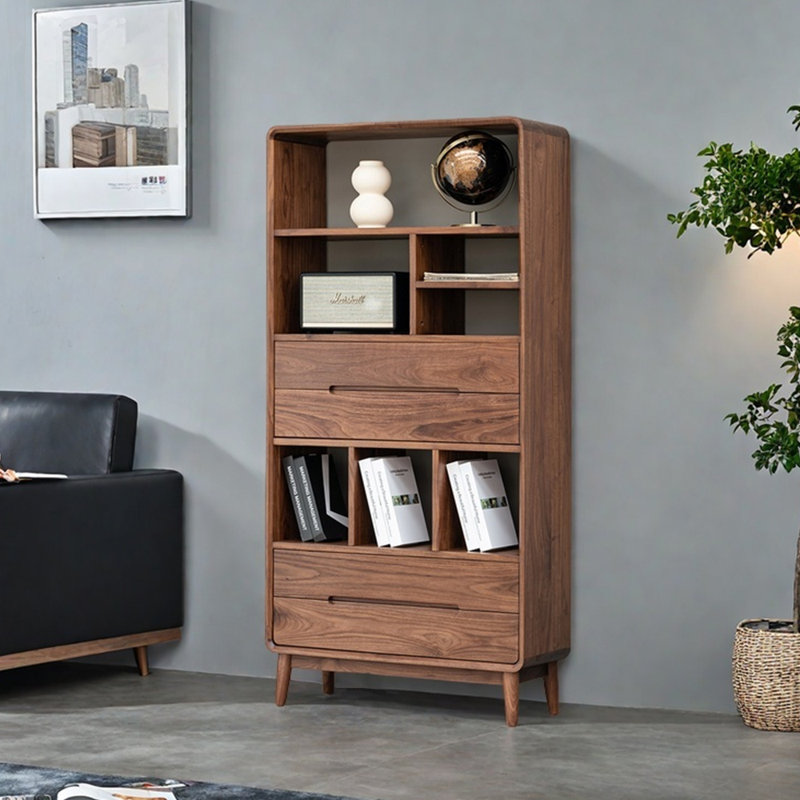 High quality walnut bookcase