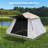 Gymax Instant Pop-up Tent 2-4 Person Camping Tent W/ Removable Rainfly & Carrying Bag