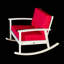Chaise berçante en bois massif Ingibergur-684785594-684785591