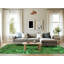 Tapis abstrait en laine vert-1083895129