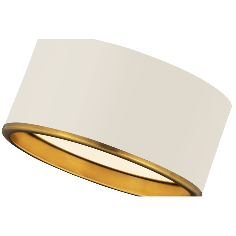 Hafley Flush Mount, White