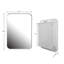 Armoire de salle de bain 16 x 24 pouces avec tablette miroir - cadre en métal blanc, réglable, miroir de rangement encastré, réglable-1686404649