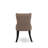 5-pc Modern Dining Room Table Set, a Rectangular Kitchen Table and 2 wooden Benches, and 2 coffee Linen Fabric Dining Chair, Wire Brushed Black-2066919308-2066919307-2066919303