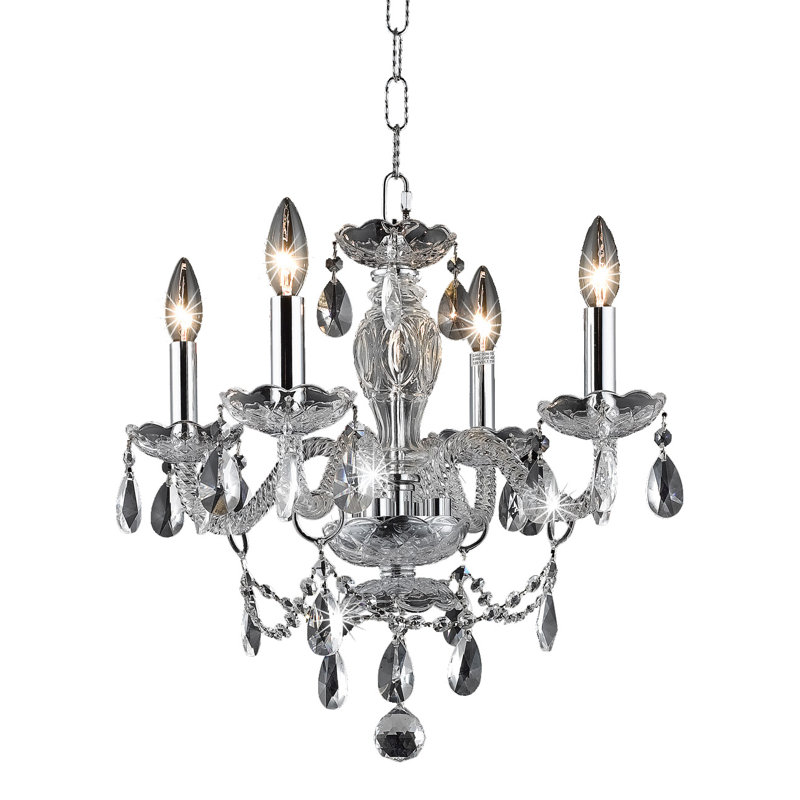 Hermes 4 - Light Chandelier, Chrome