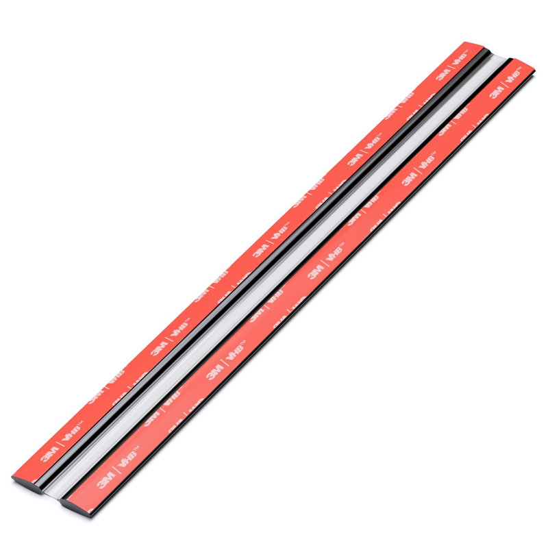4x 300 mm Black Acrylic Flexible Hinges, Self-Adhesive, No Glue Required