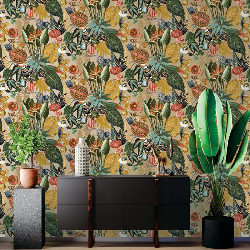 Wanneroo 10.05m x 53cm Matte Wallpaper Roll, Gold