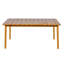 Ensemble de salle à manger 7 pièces, 1 table de salle à manger et 6 chaises de salle à manger sans accoudoirs pour l'extérieur