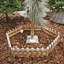 Oleary 9.906cm H x 89.916cm W Brown Wood Border Fence