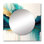 Teal And Gold Abstract Expression II Mirror