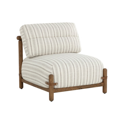 Chaise longue capitonnée de 31,25 po Rosaline CAL117 - Crème