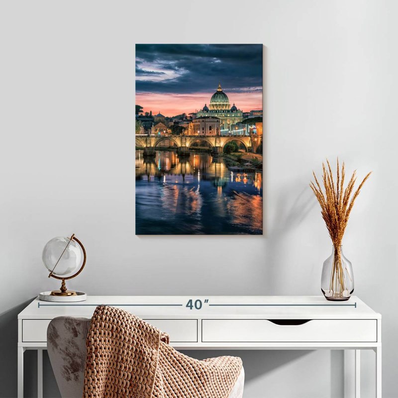 Aime St Peter's Basilica In Rome, 24" H x 16" W