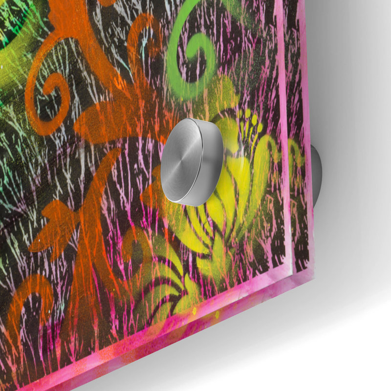  «Primal Roar» par Dean Russo, art mural en verre acrylique, 36 po x 24 po, H 24 po x l 36 po