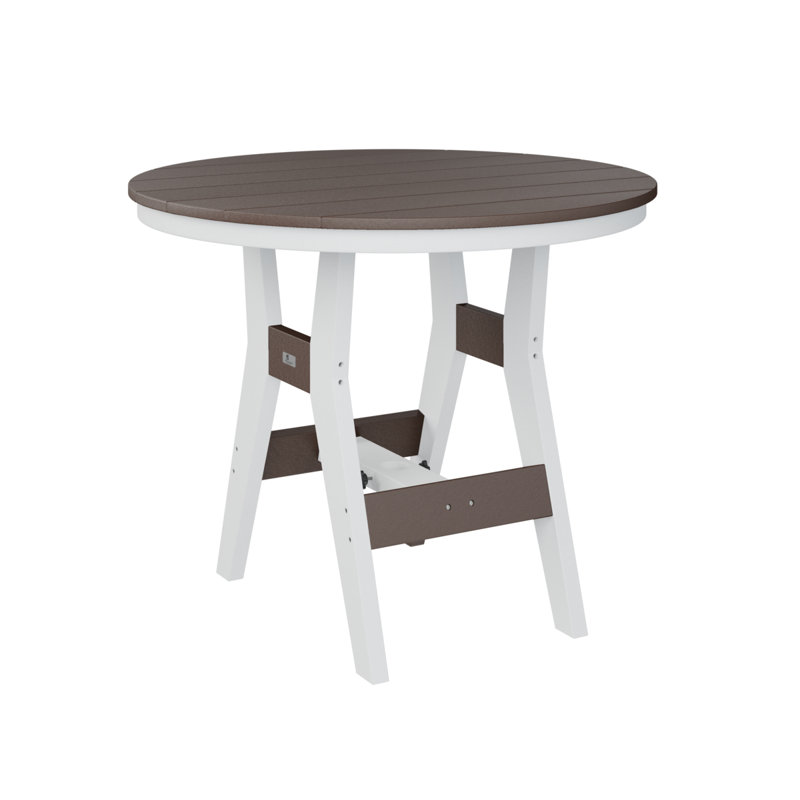 Table de bar berlinoise Berlin, Chocolat / Brun, H 38,87 po x l 38 po x P 38 po