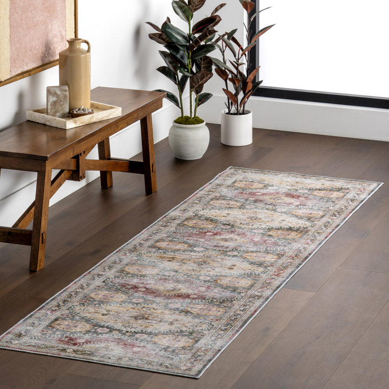 Tapis Darcy-Rose avec SplashGuard, Tapis de couloir 2 pi 6 po x 8 pi