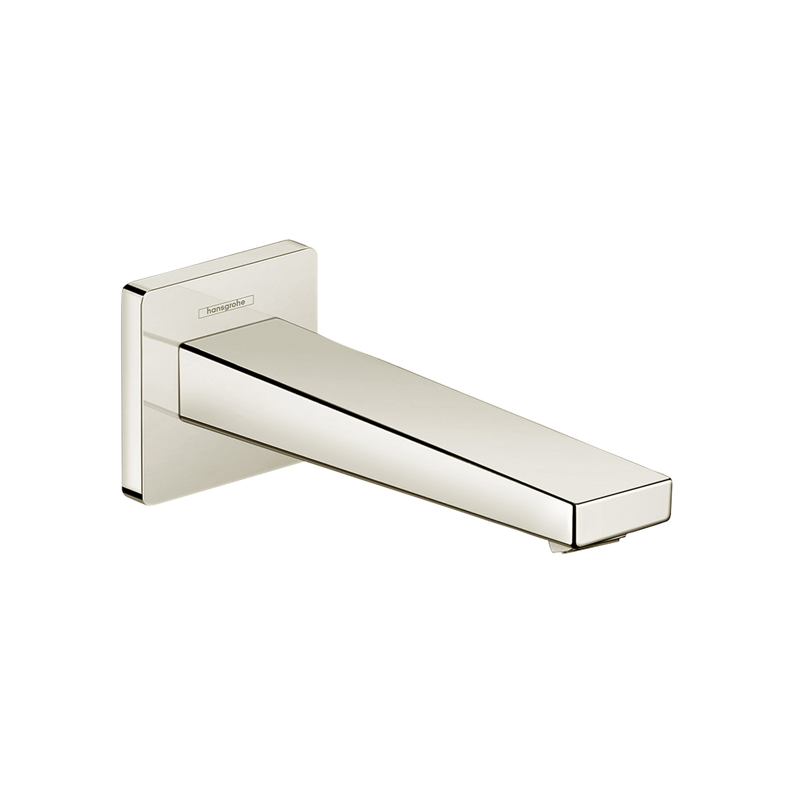 Wall-Mounted Tub Spout, Polished Nickel