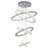 6 -Ring Light LED Tiered Chandelier
