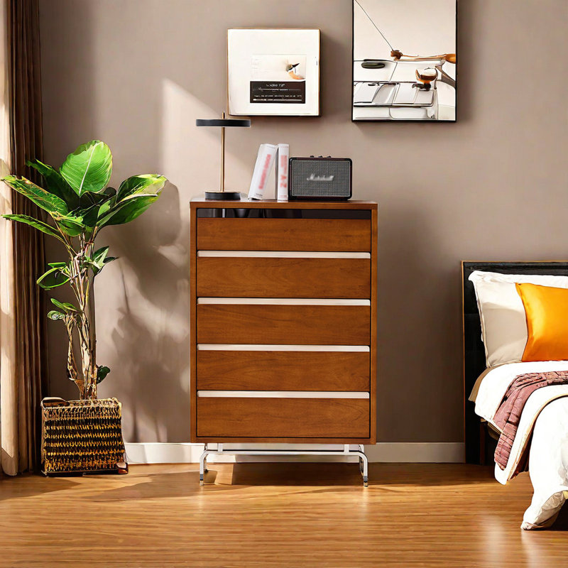 Commode d'appoint nordique de style rétro