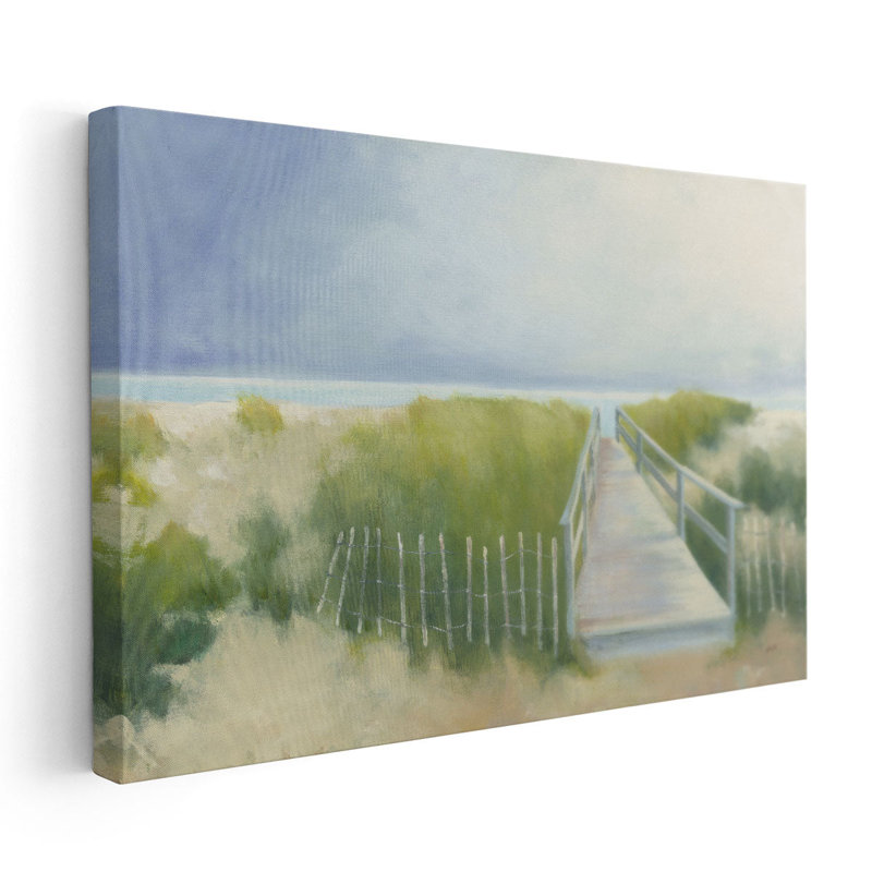 Beach Walk - reproduction d'art sur toile, H 16 po x l 24 po