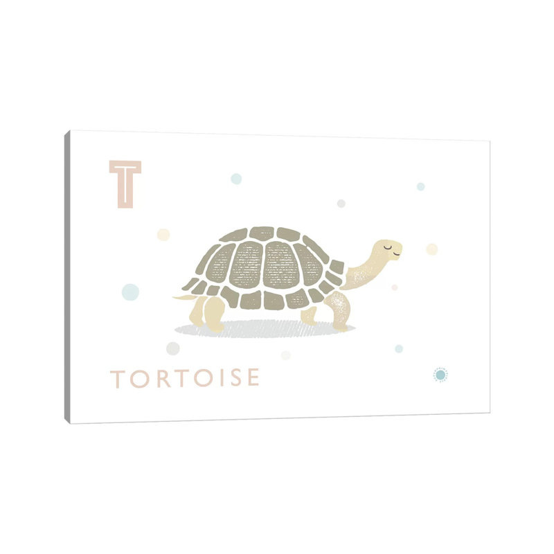 Tortue - imprimé, Toile tendue, H 26 po x l 40 po x 1,5 po, Aucun mat
