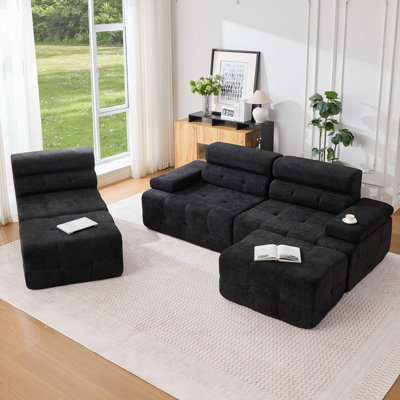 5-Piece Compression Modular Living Room Set