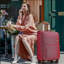 Ensembles de valises 4 pièces, valises souples avec roulettes-123855591