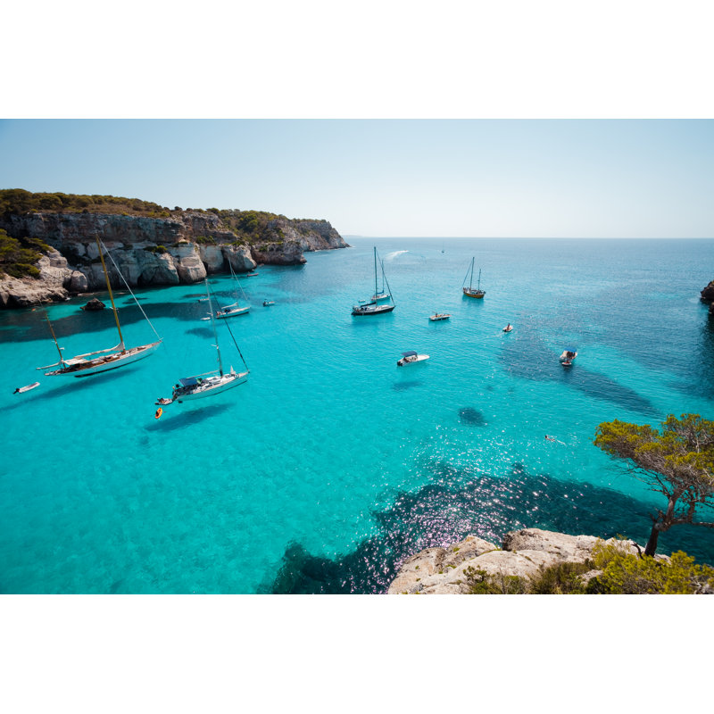 Cala Macarella - Wrapped Canvas Print, 20cm H x 30cm W x 3.8cm D
