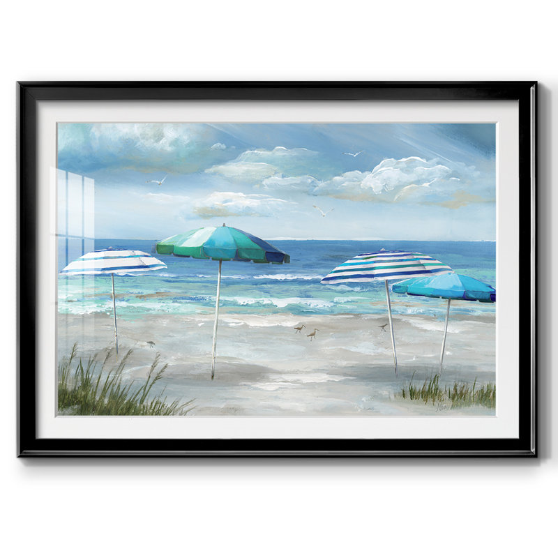 Oceanside, reproduction encadrée sur papier, Noir, H 30 po x l 44 po x P 1,5 po