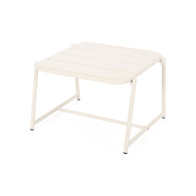 Table d'appoint extérieure en fer mat - l 20,5 po x P 19 po, H 13,26 po, capacité de poids de 27 lb