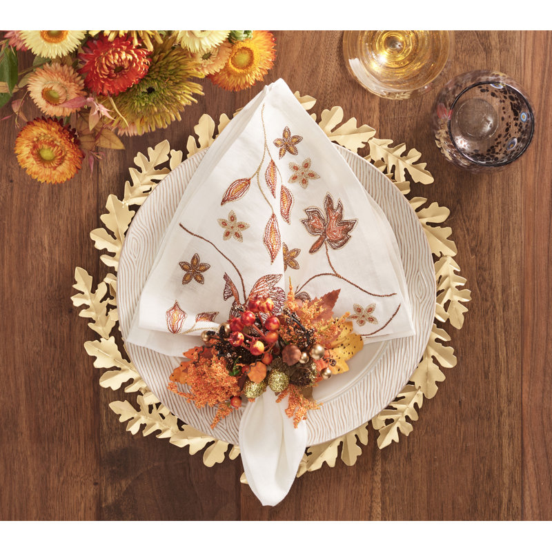 Gilded Leaves Charger