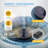 Outdoor Polyresin Antique Bird Bath with Solar Powered Round Pond Fountain-975191572