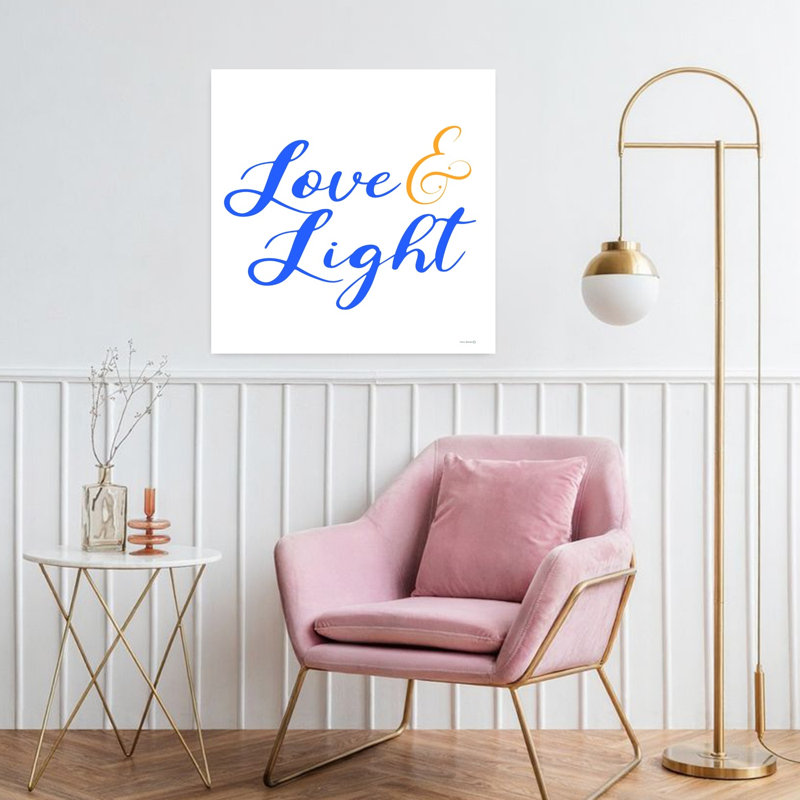 «Love Light», art contemporain abstrait, H 32 po x l 32 po