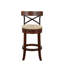 Tabouret pivotant en bois massif-69426647-69426648