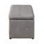 Ensemble de repose-pieds rectangulaire 1 pièce en tissu de lin avec 2 repose-pieds