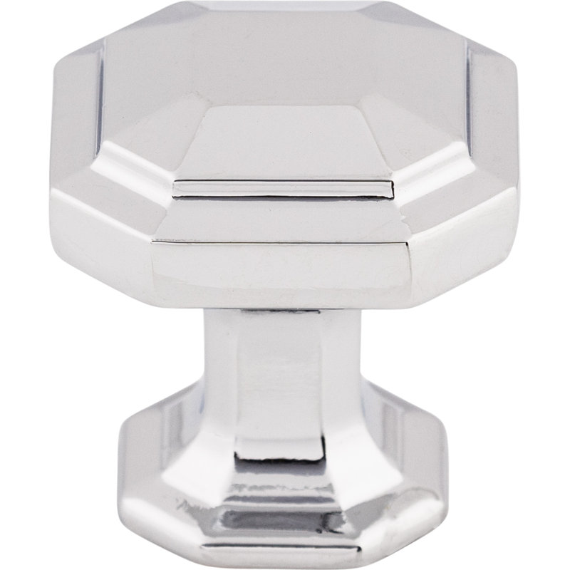 Emerald 1 1/8" Diameter Round Knob, Polished Chrome