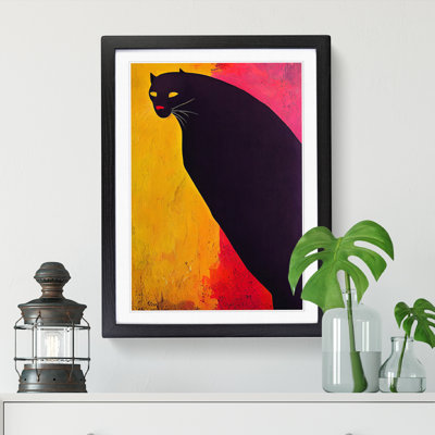 Panther Expressionism - Single Picture Frame Painting