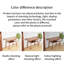 Bureau pratique en noyer durable brun foncé
