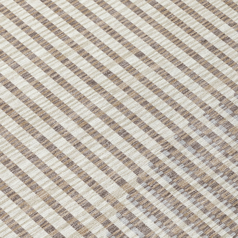 Tapis intérieur / extérieur beige Elowen , 8 pi x 8 pi