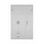 Armoire rectangulaire 2 tiroirs Kingswood - blanc