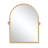 36" Gold Metal Arch Tilting Framed Accent Mirror